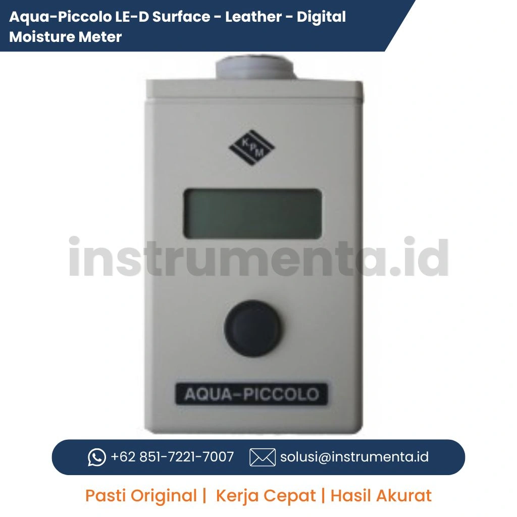 Authorized Distributor Aqua-Piccolo LE-D KPM Germany Digital Leather Moisture Meter Alat Ukur Kadar Air Kulit Portable